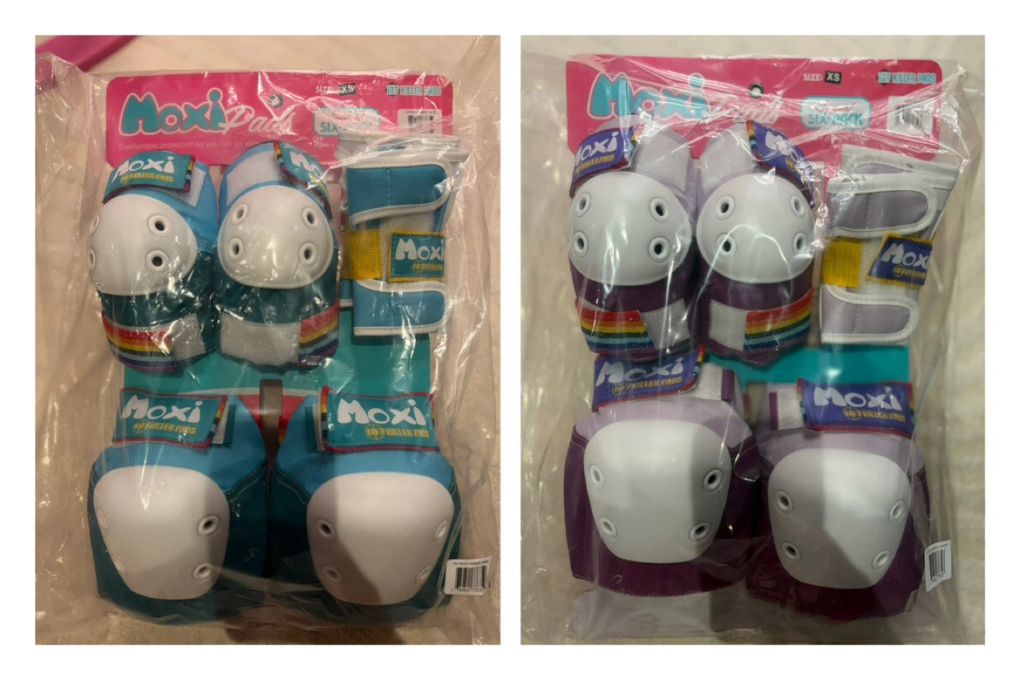Moxi Six Pack Killer Pads - Teal & Purple