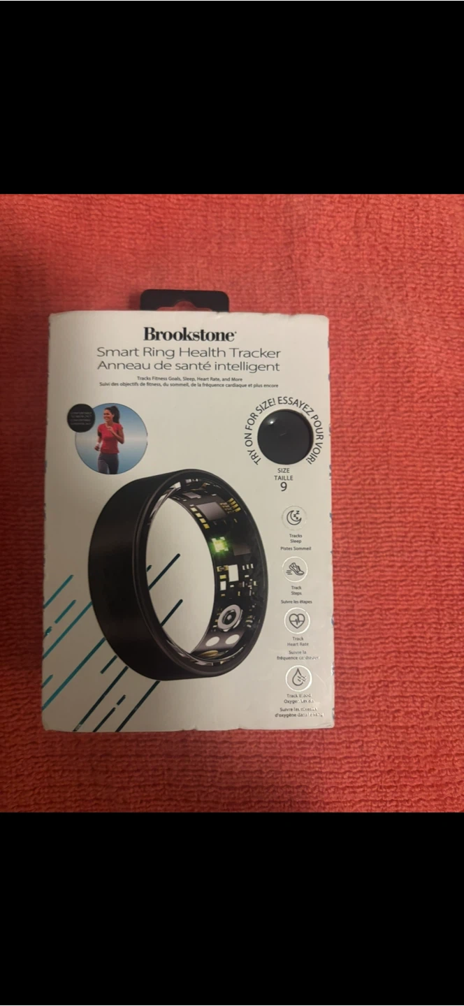 Brookstone  Smart Ring Health Tracker - Size 10