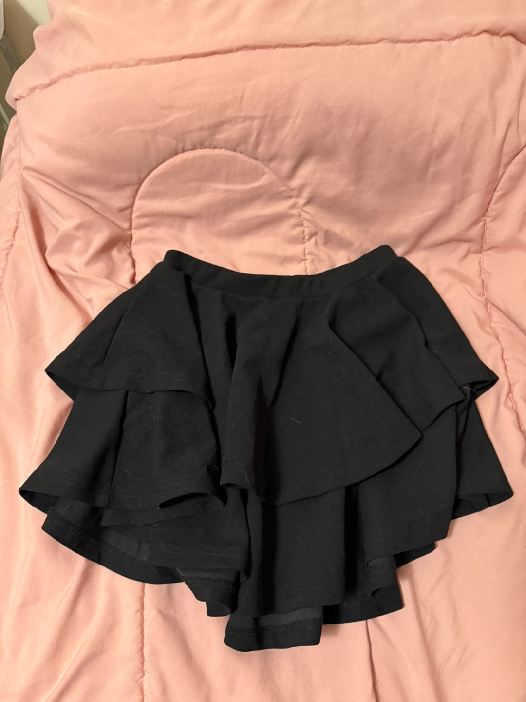 Black Ruffled Skirt