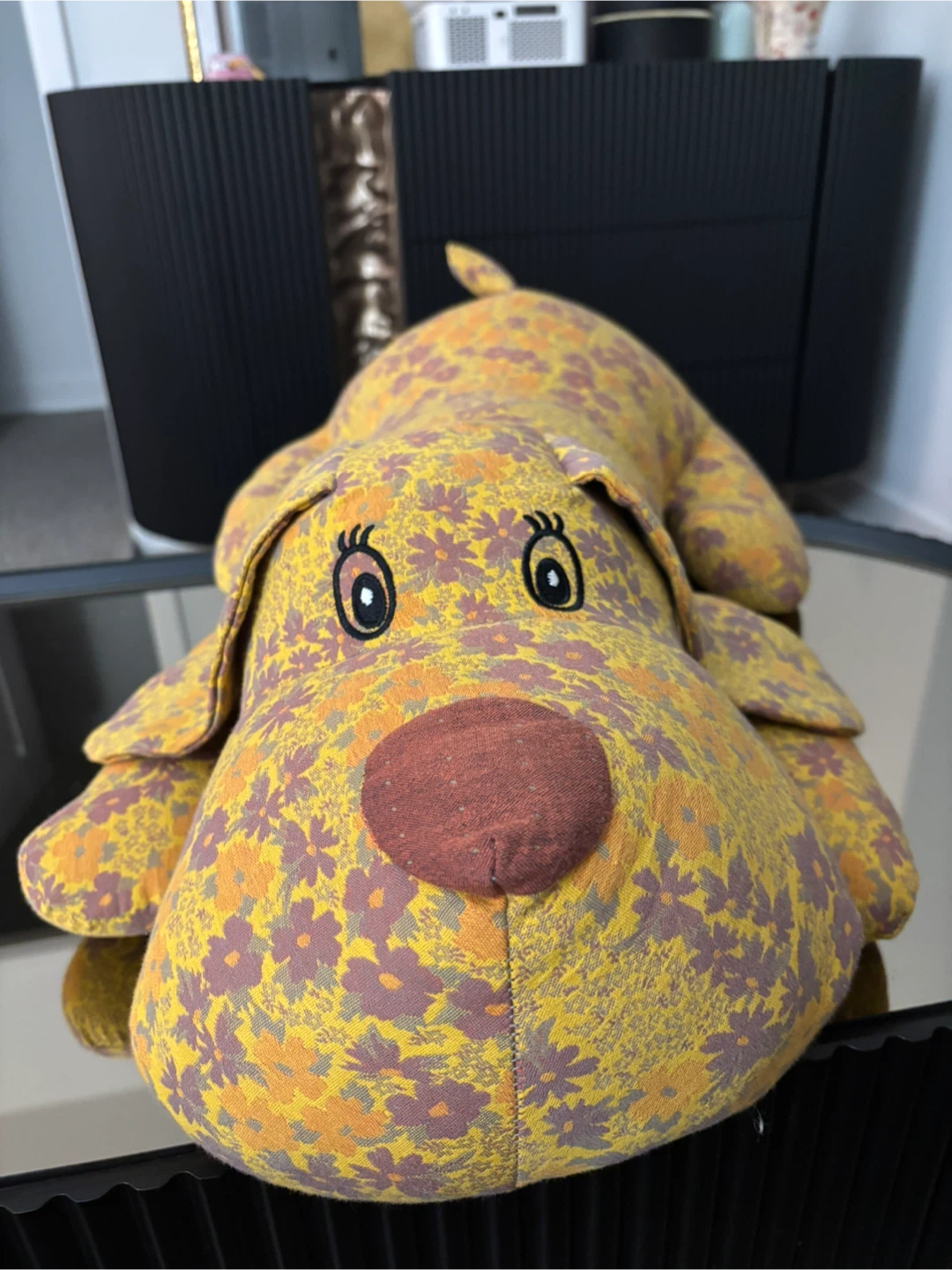 Plush Dog Toy - Yellow Floral Pattern 68cm/27in - photo 2