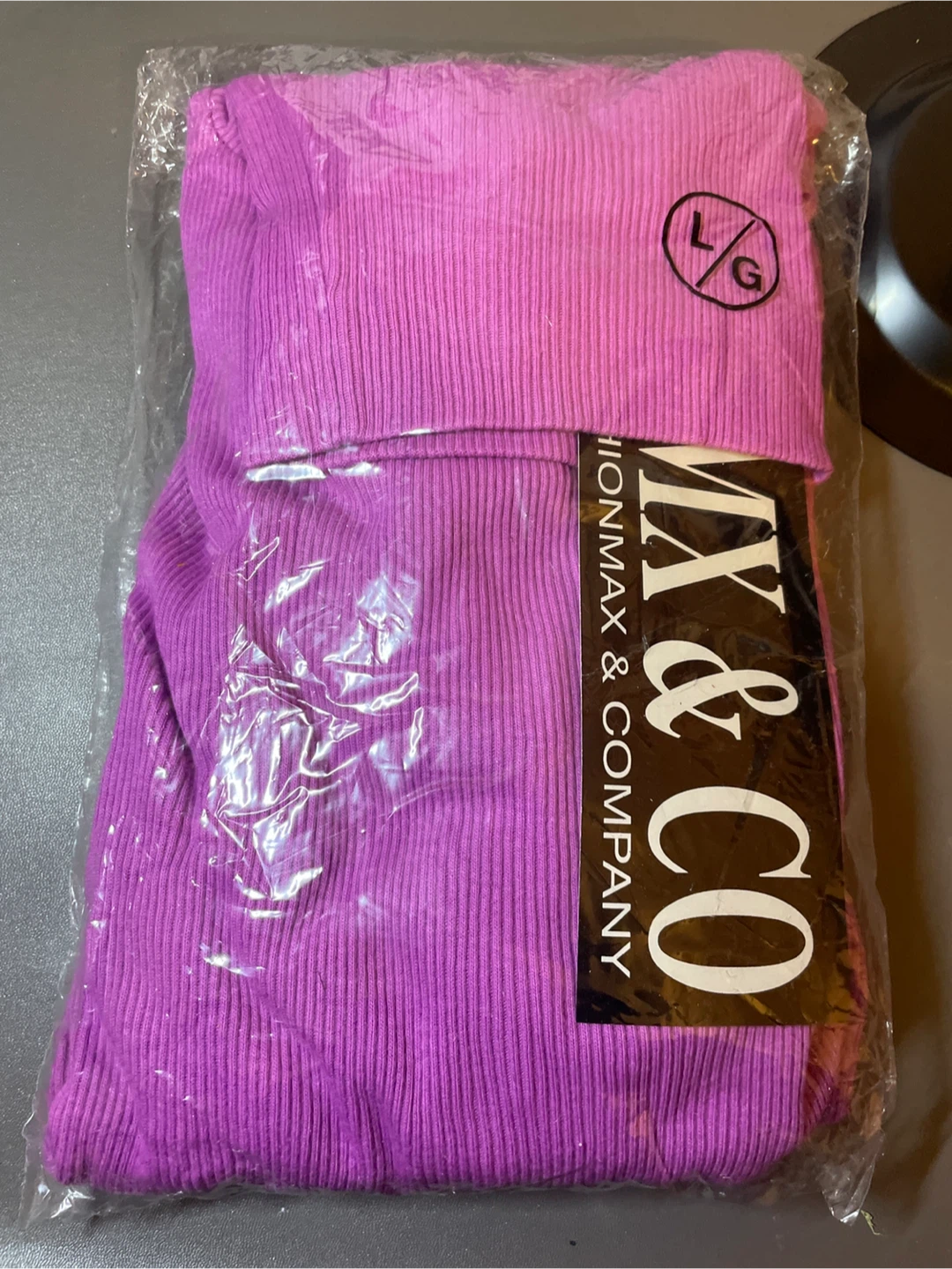 FMX & CO Purple Ribbed Turtleneck - Size Large 🧡 - photo 3