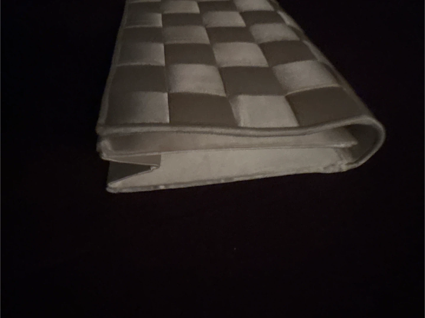 Bottega-style satin Woven Clutch Bag - photo 5