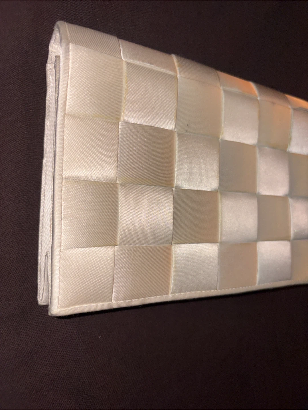 Bottega-style satin Woven Clutch Bag - photo 4