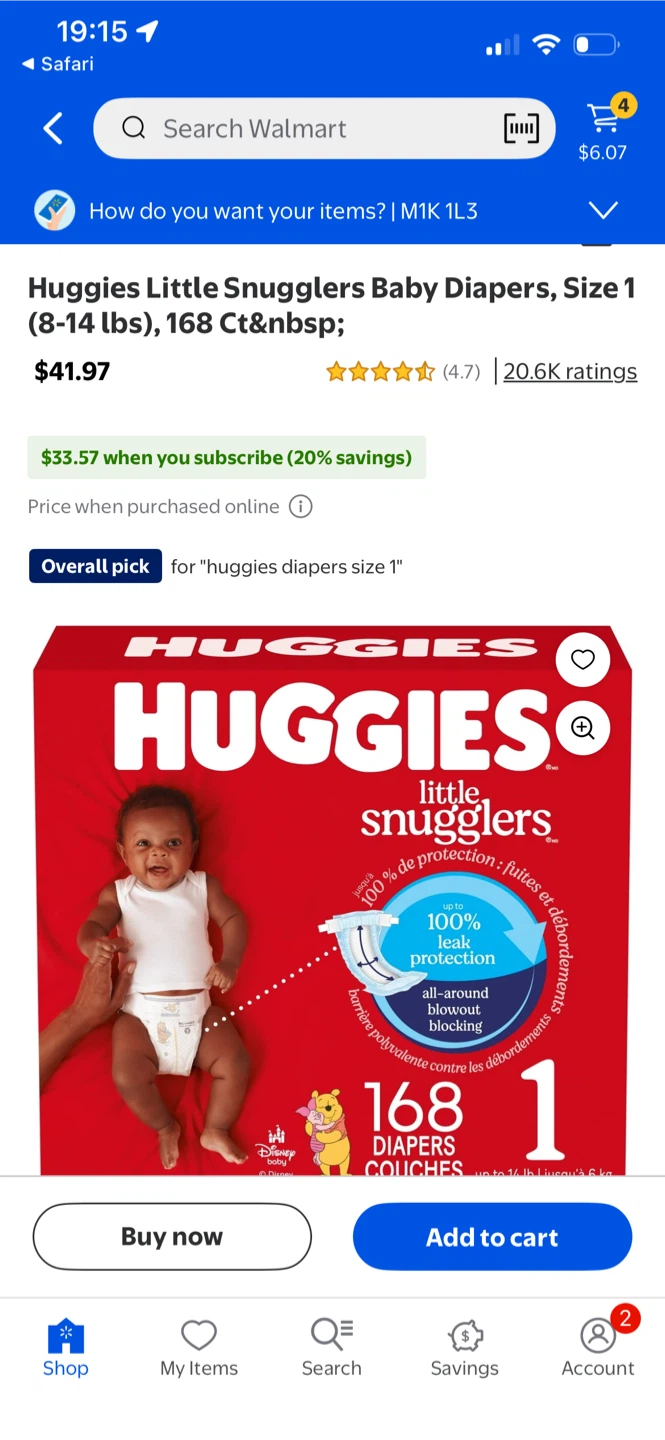 Huggies Little Snugglers Baby Diapers, Size 1, 168 Count - photo 2