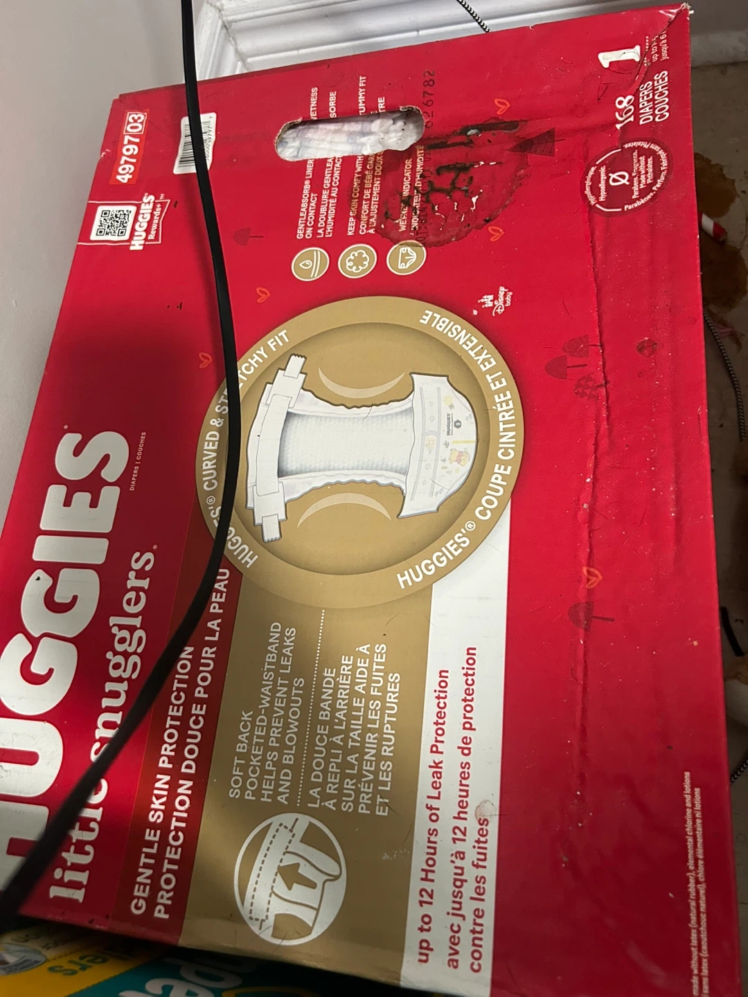 Huggies Little Snugglers Baby Diapers, Size 1, 168 Count