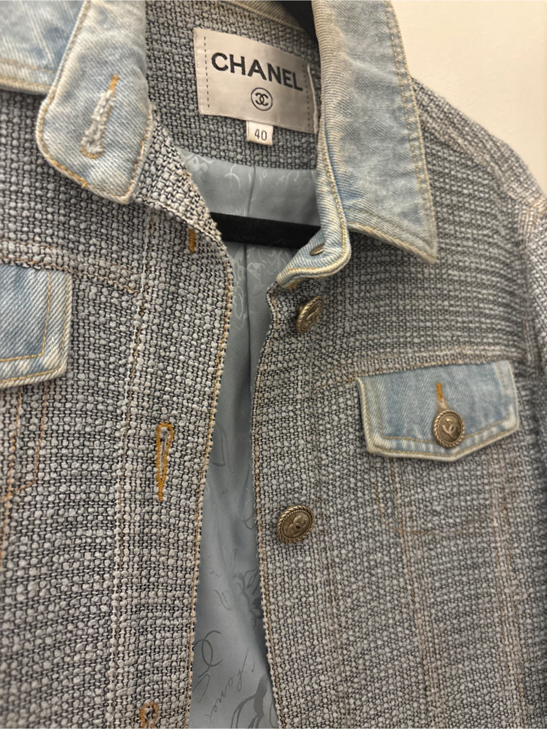 Chanel Women's Denim and Tweed Jacket - 🧡🧡Size 40 - photo 2