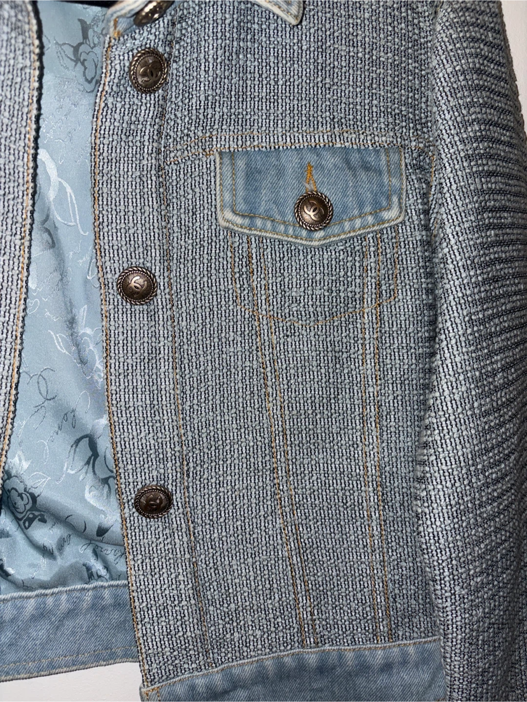 Chanel Women's Denim and Tweed Jacket - 🧡🧡Size 40 - photo 3