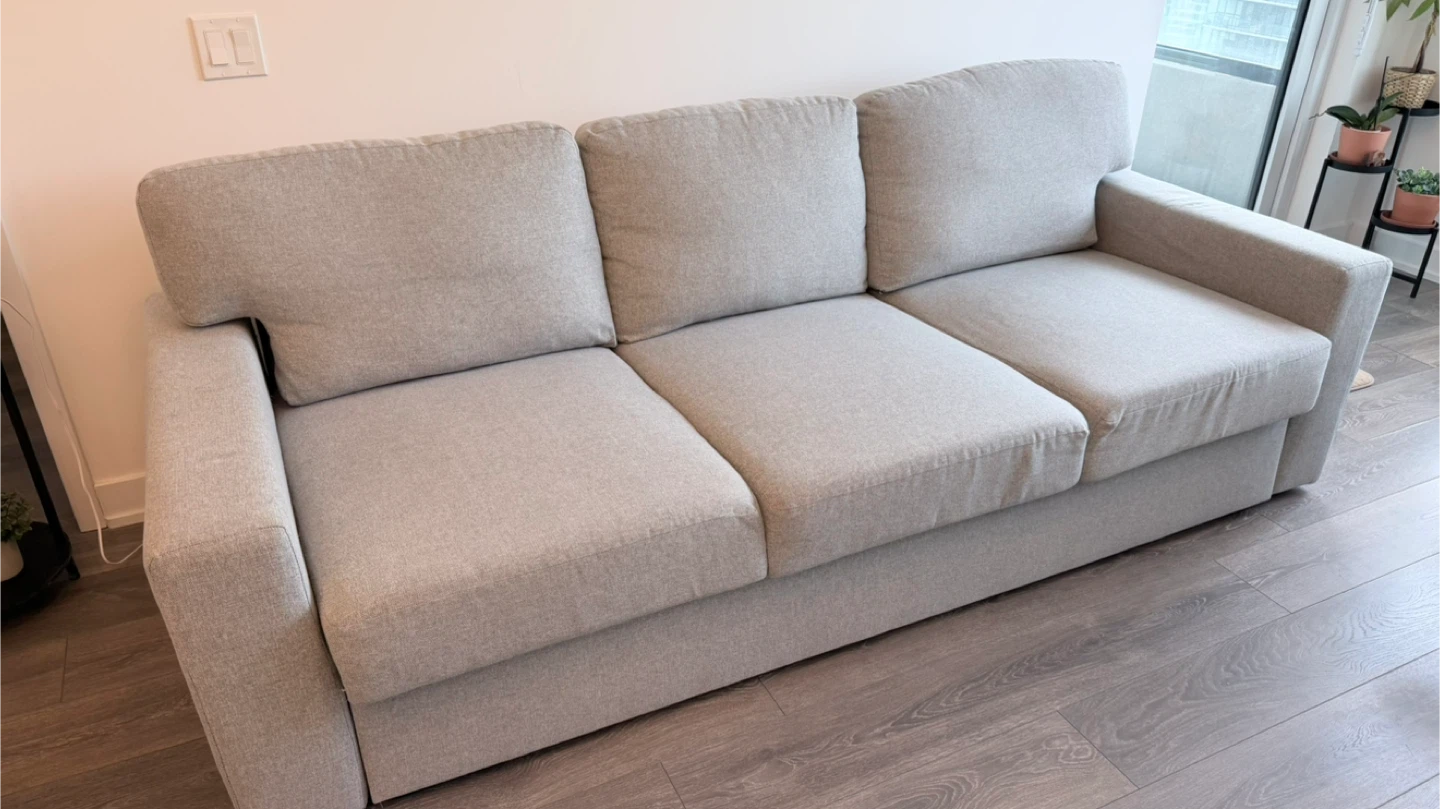 IKEA BÄRSLÖV Sofa Bed - Tibbleby beige/gray
