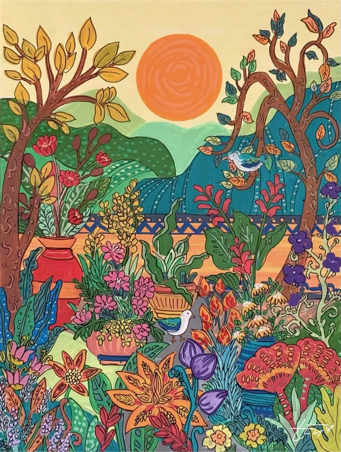 Original Art - Garden Oasis, No. 5