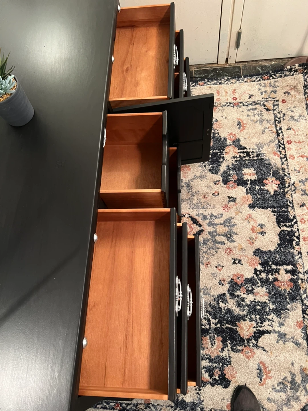 Ethan Allen Solid Wood 13-drawer Dresser Black - Delivery Extra - photo 5