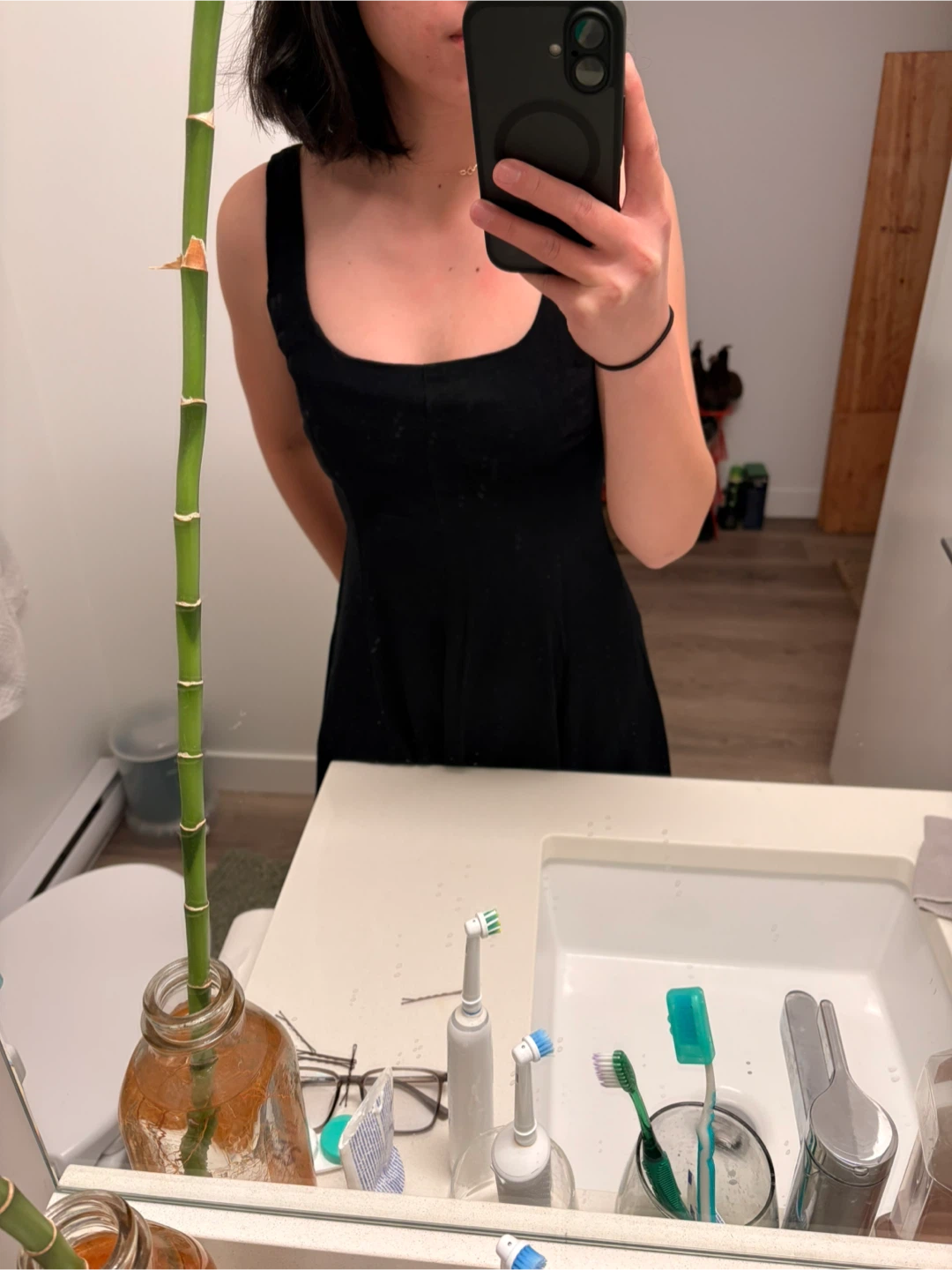 GAP Black Scoop Neck Maxi Dress - photo 4