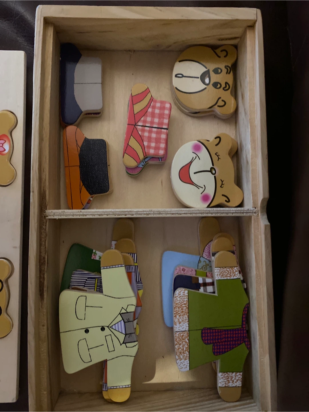 Wooden Teddy Bear Dress-Up Puzzle Toy - photo 5