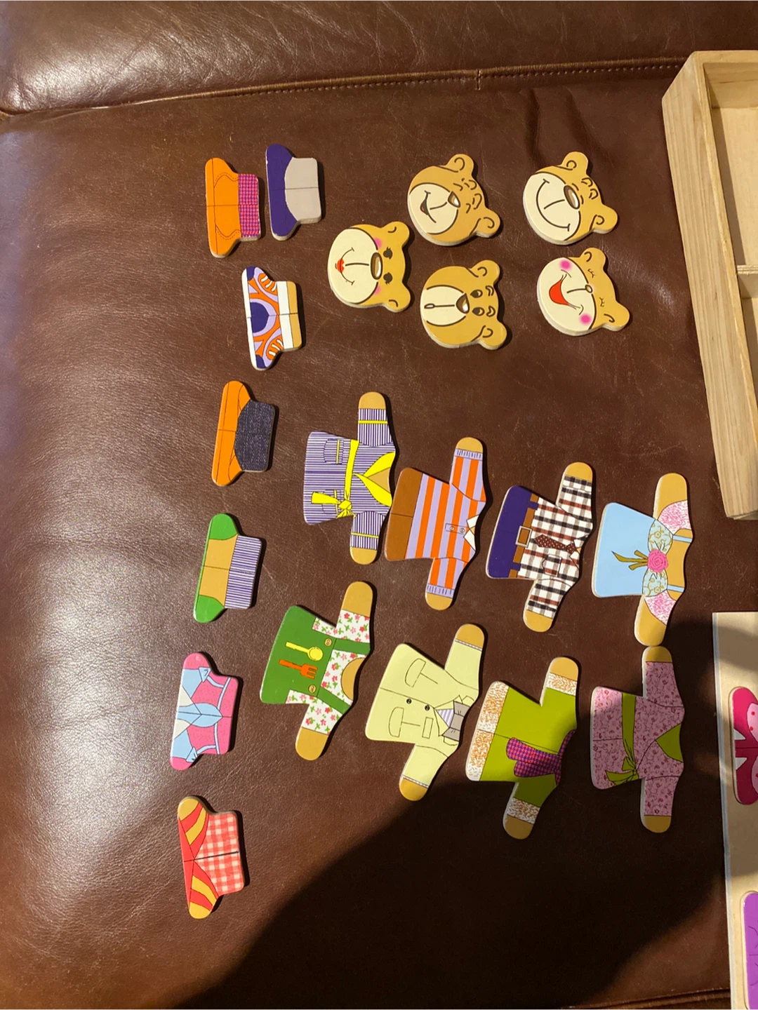 Wooden Teddy Bear Dress-Up Puzzle Toy - photo 3