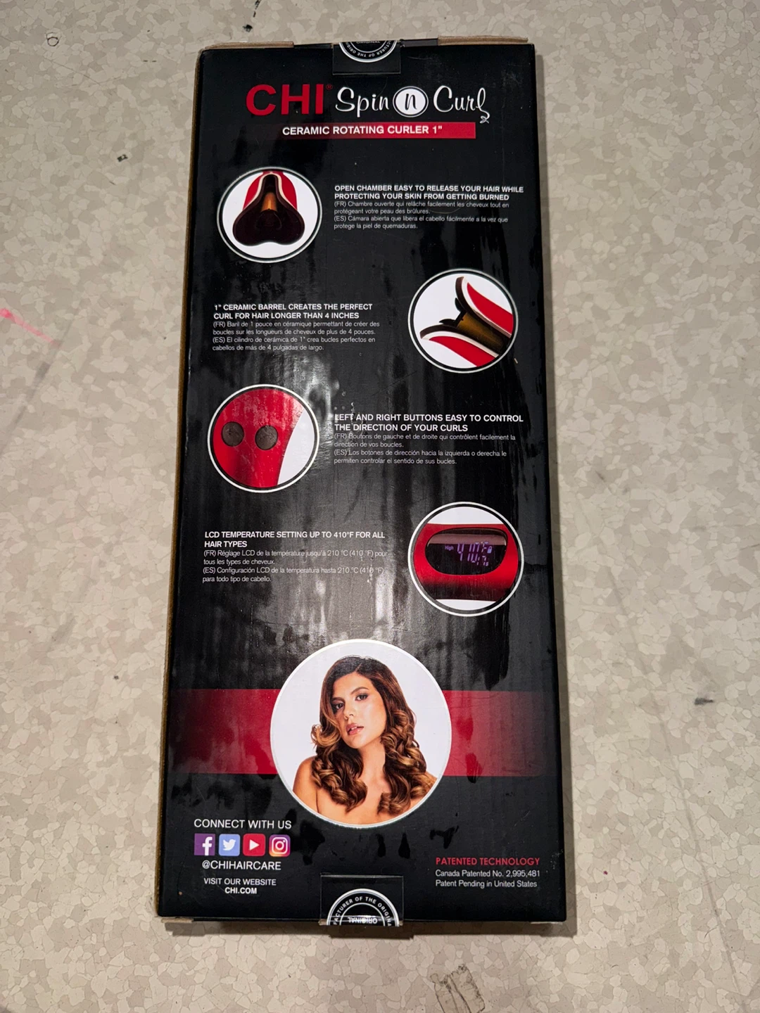 CHI Spin N Curl Ceramic Rotating Curler 1" - photo 3