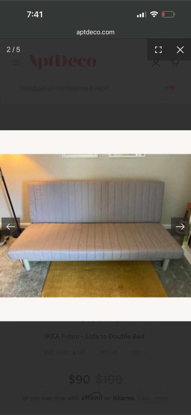 IKEA Futon Sofa to Double Bed - photo 5