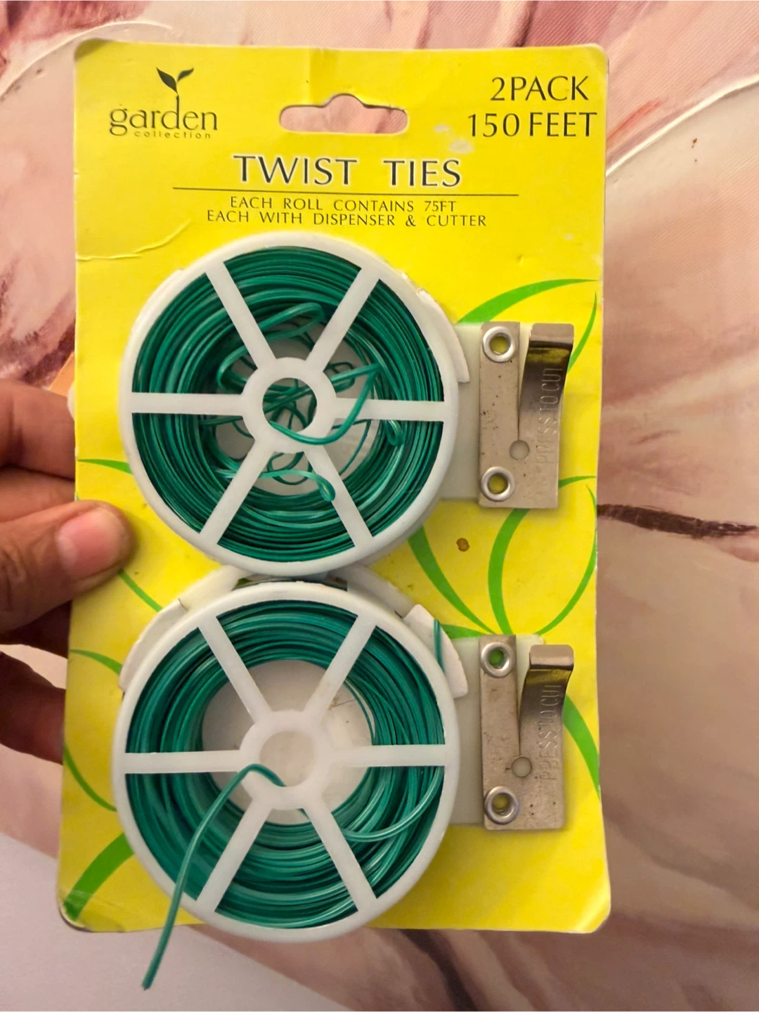 Garden Collection Twist Ties - 2 Pack, 150 Feet Total