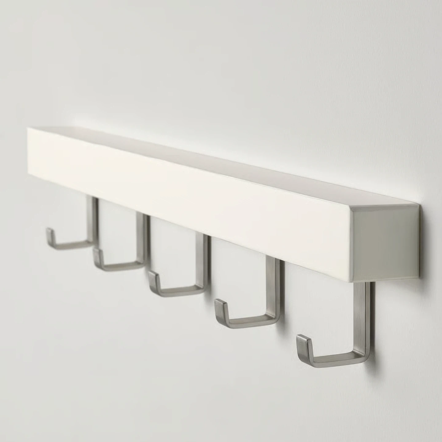 TJUSIG IKEA white wall/door rack with knobs - photo 3