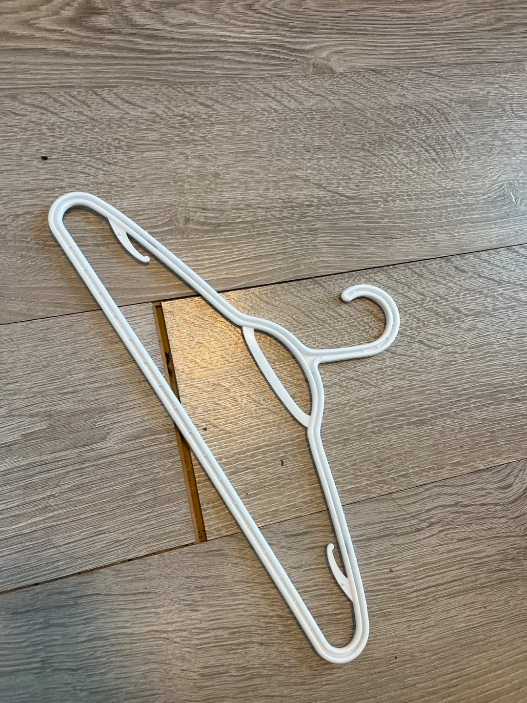 White Plastic Clothes Hanger