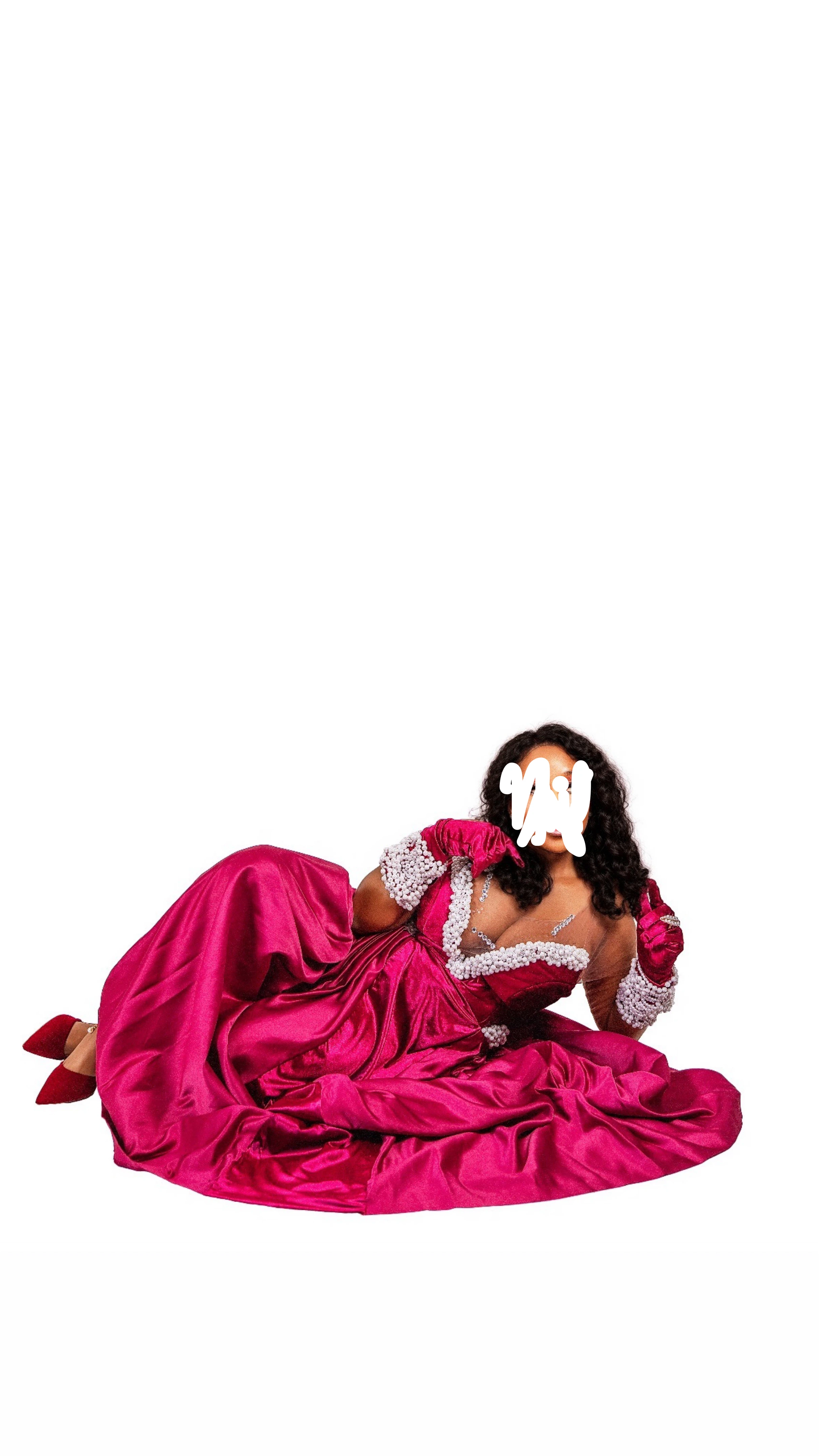 Women's Formal Gown with Gloves and Veil - photo 3
