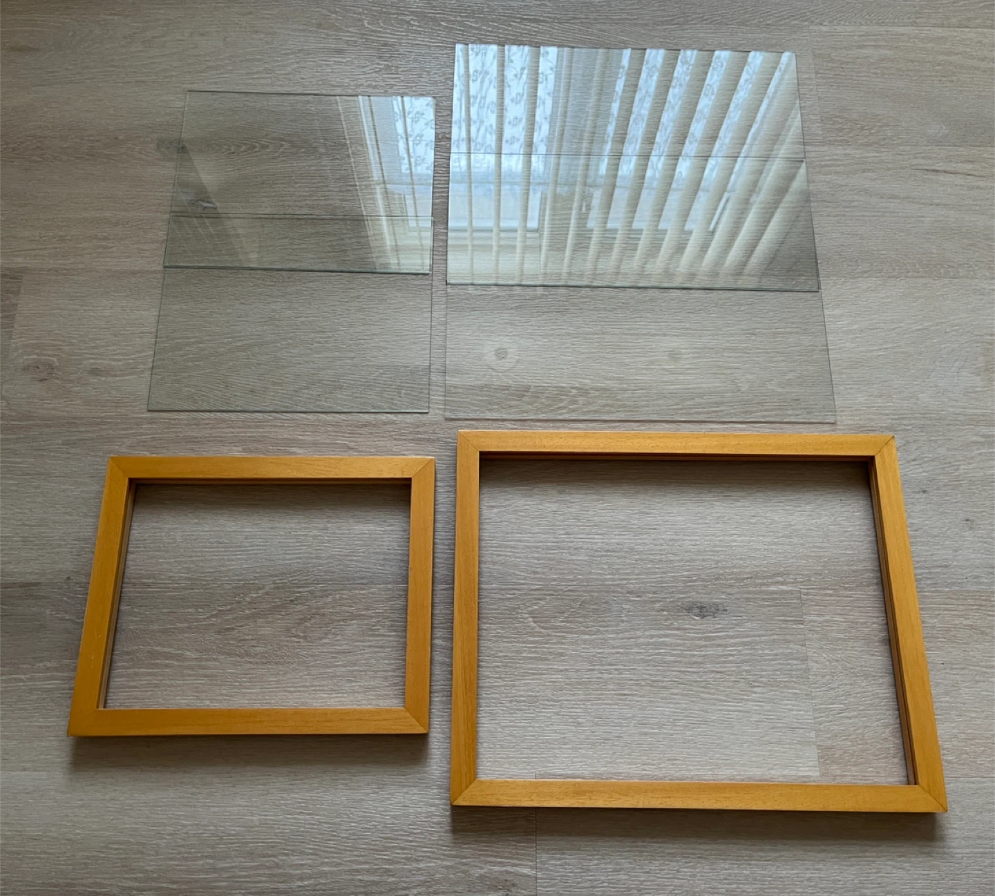 Wooden Picture Frames with Glass - Set of 2 - photo 3