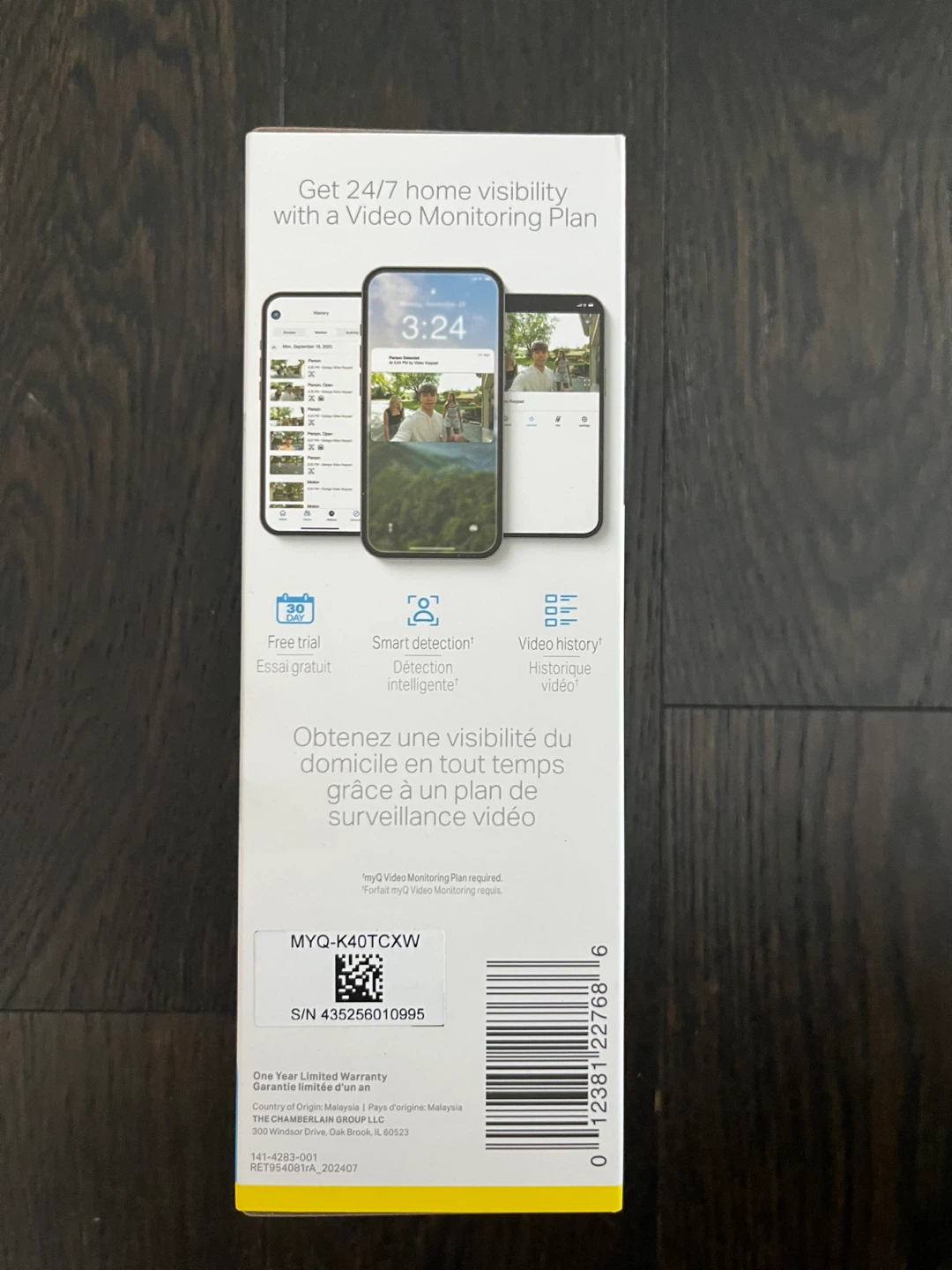 [new] MyQ Smart Garage Video Keypad - photo 2