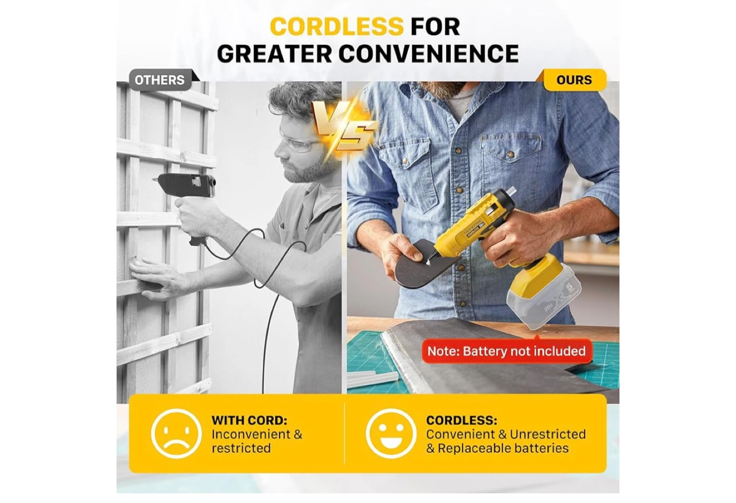 Seekone Cordless Hot Glue Gun 20V (No Battery) - photo 4
