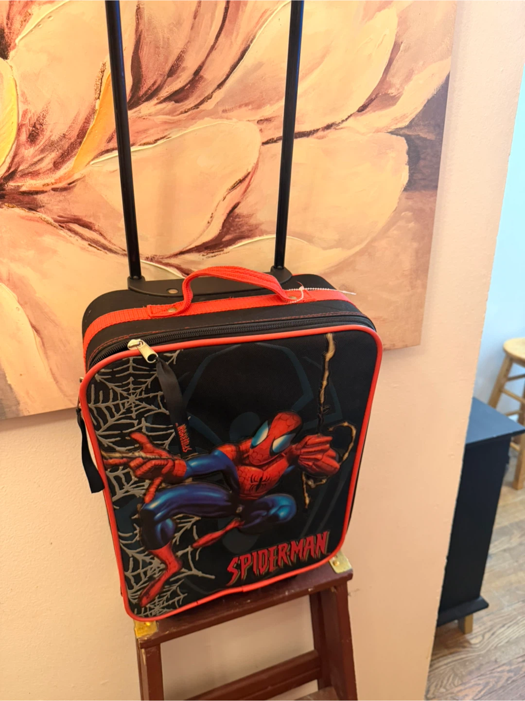 Spiderman Kids Rolling Luggage