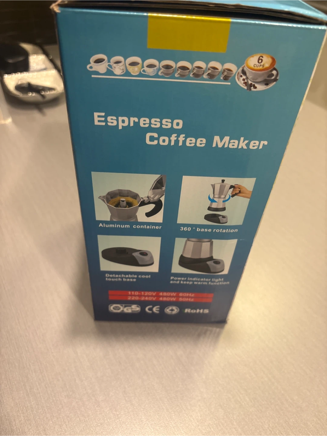 Electric Espresso Coffee Maker - 6 Cups - photo 3