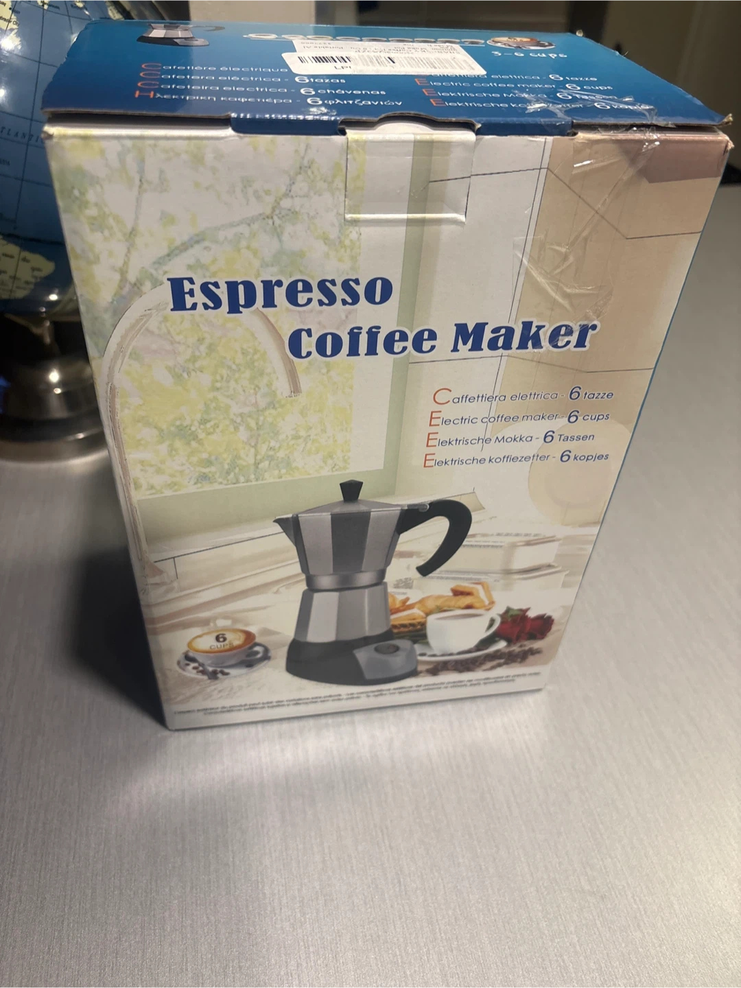 Electric Espresso Coffee Maker - 6 Cups