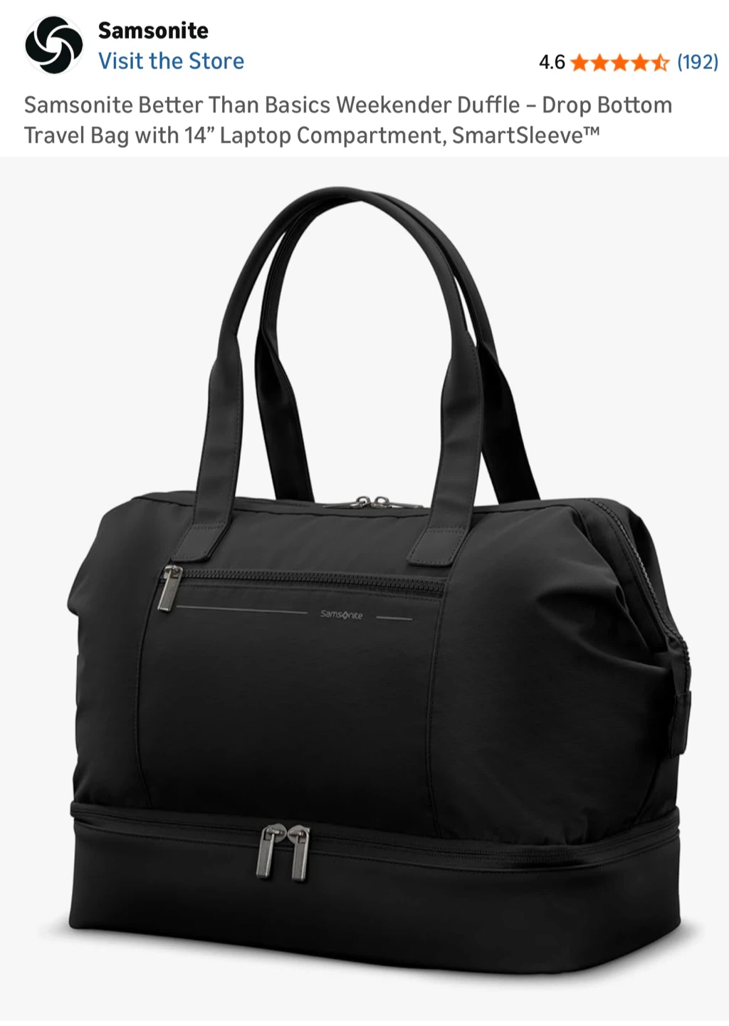 Samsonite Better Than Basics Weekender Duffle Bag