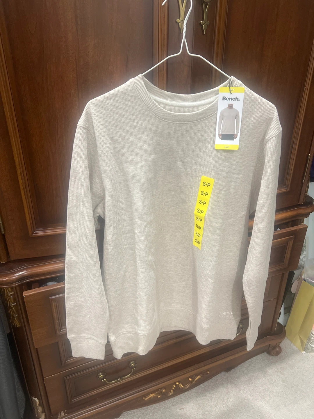 Bench. Men's Crewneck Long Sleeve Thermal Shirt Size S/P