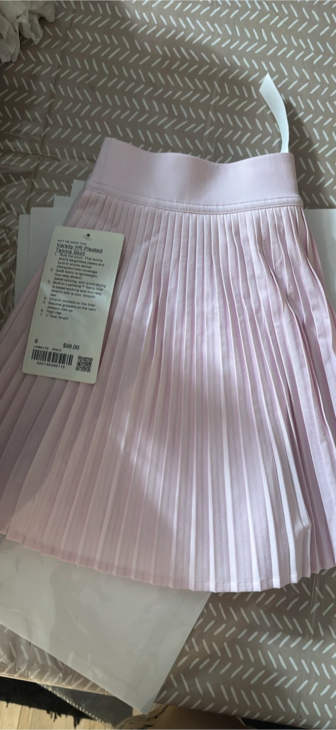 Lululemon Tennis Skirt Light Pink Size 8