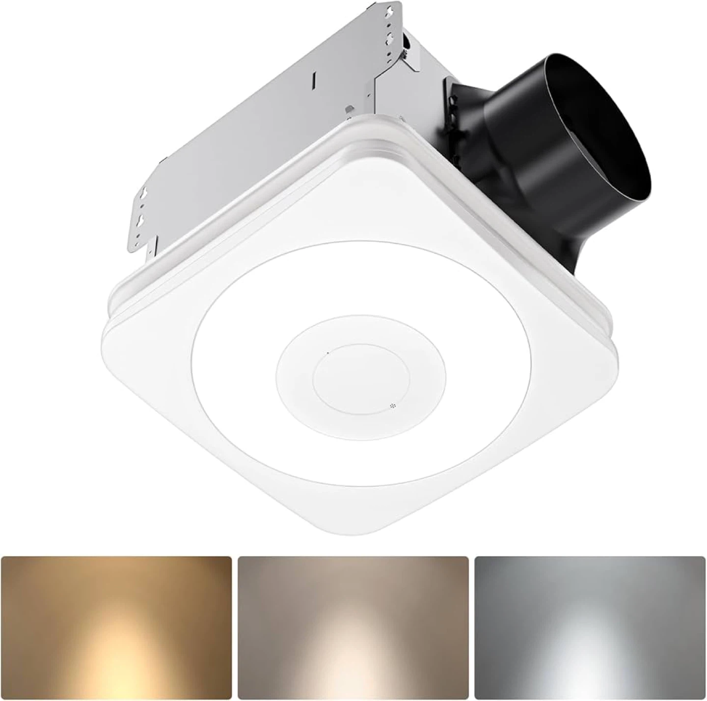 OREiN 3-in-1 Bathroom Exhaust Fan with Light & Humidity Sensor