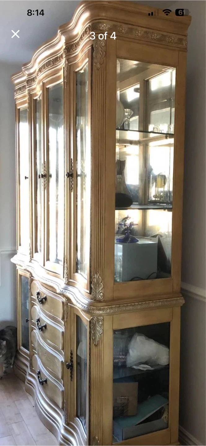 Wood  Cabinet with Glass Doors - photo 3