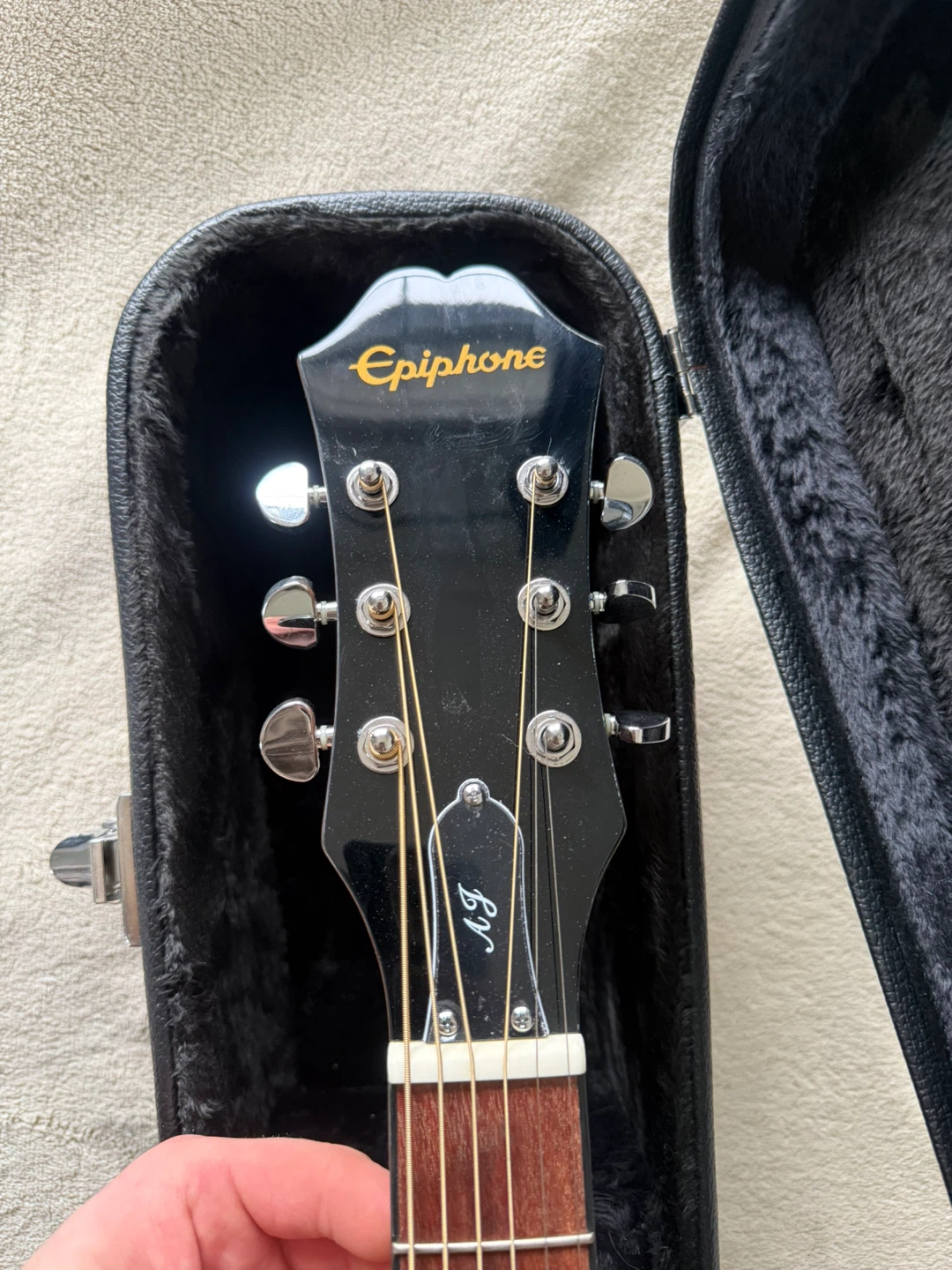 Epiphone AJ-210CE NA Acoustic Electric Guitar with Case - photo 5