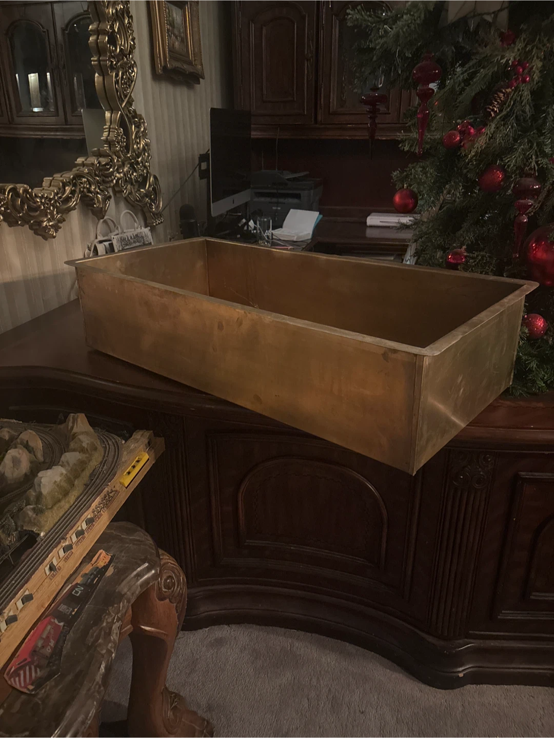 Rectangular Brass Sink