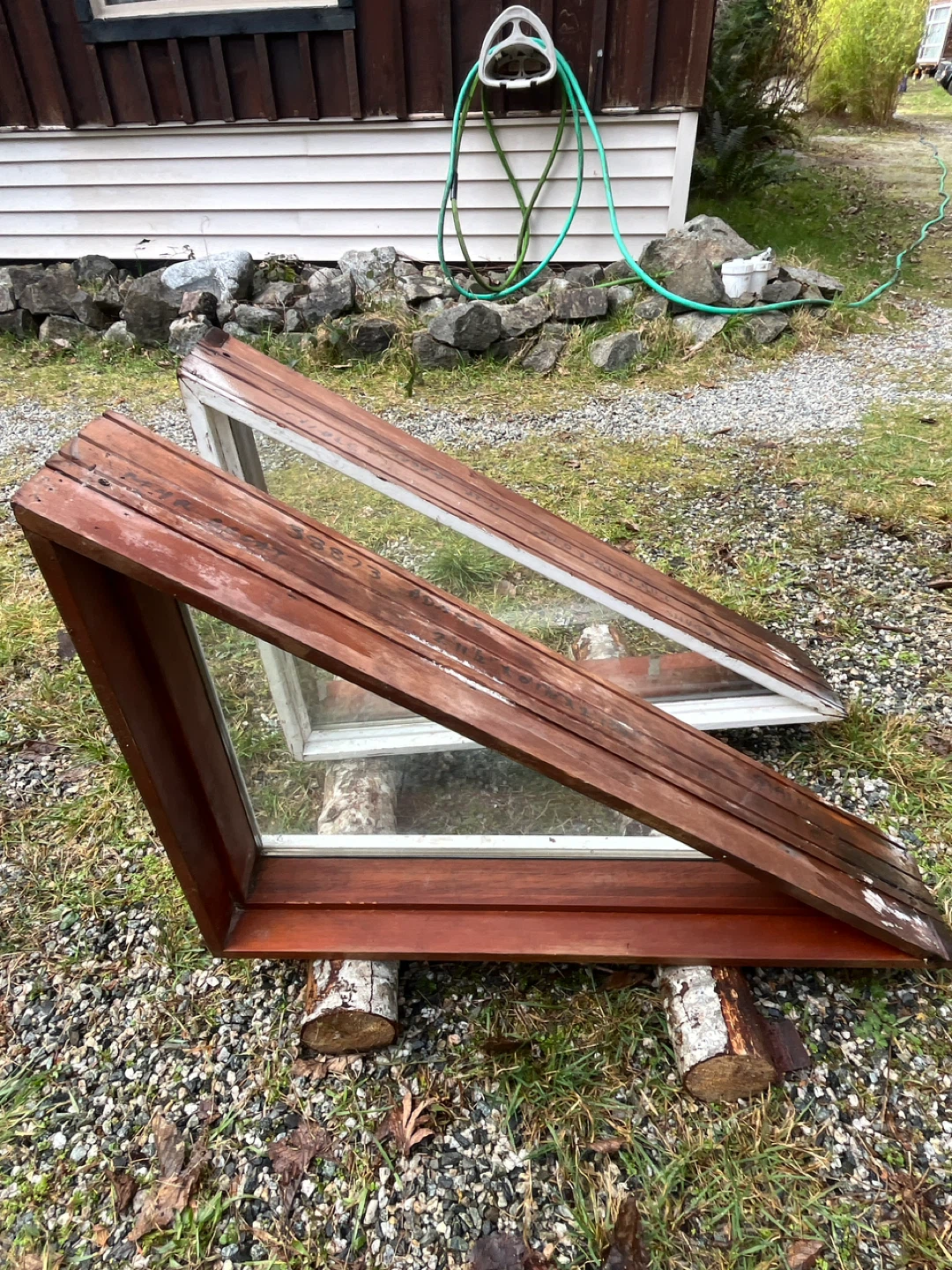 Vintage Wood Window Frame - photo 2