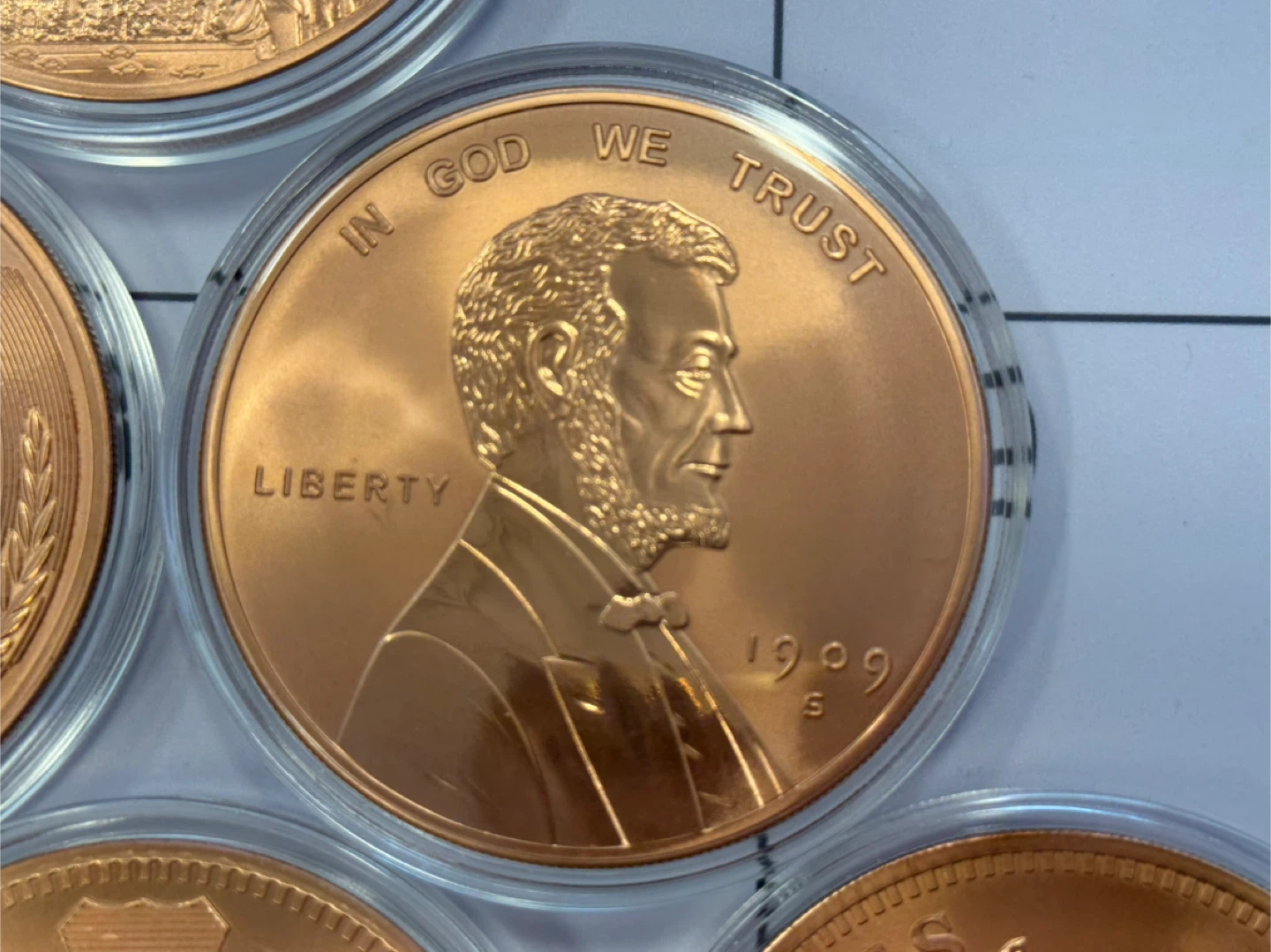 5 Ounce .999 Fine Copper Rounds no colour in capsule - photo 4