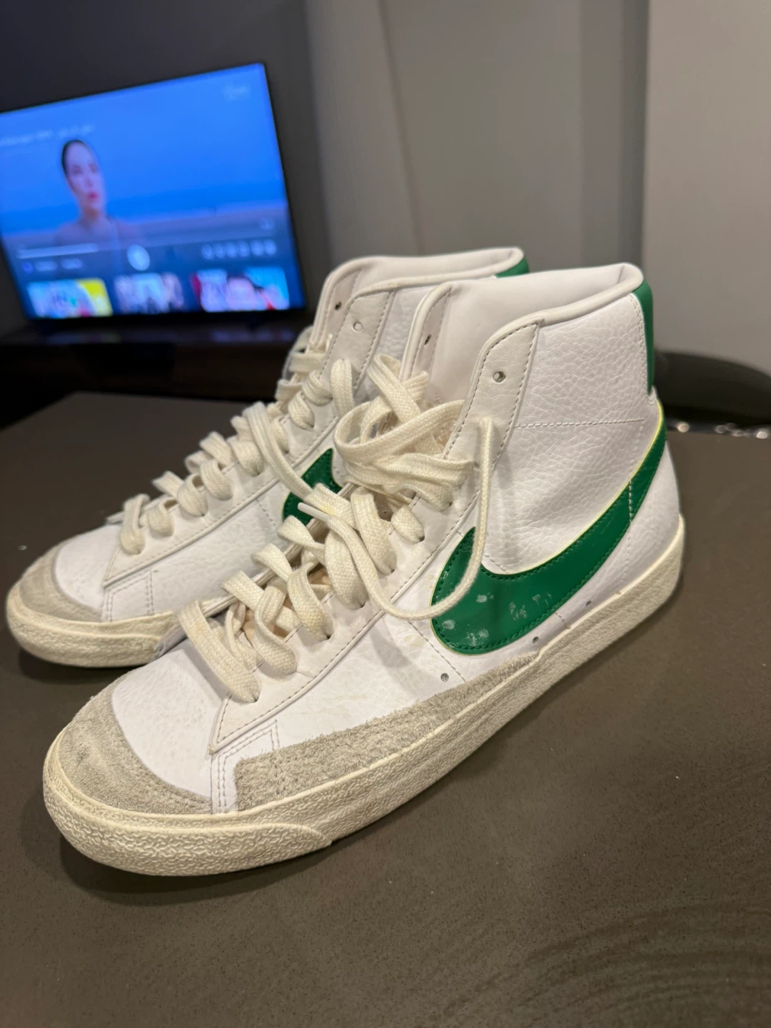 Nike Blazer Mid '77 Vintage High-Top Sneakers - White/Green