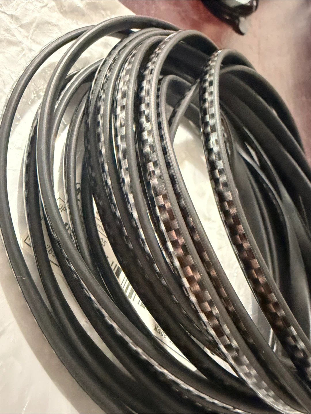 Carbon Fiber Bicycle Tire Inner Tube Rim Strip Set - photo 5