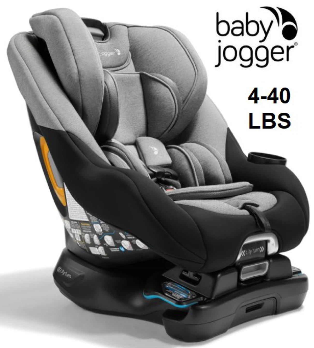Baby Jogger City Turn Convertible Car Seat - Grey - photo 5