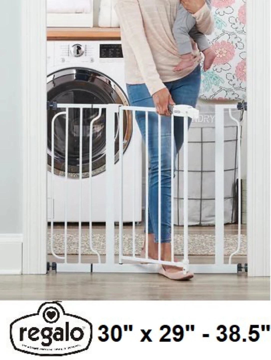 Regalo Easy Step Through Gate 30" x 29" - 38.5" 1160DS - photo 4