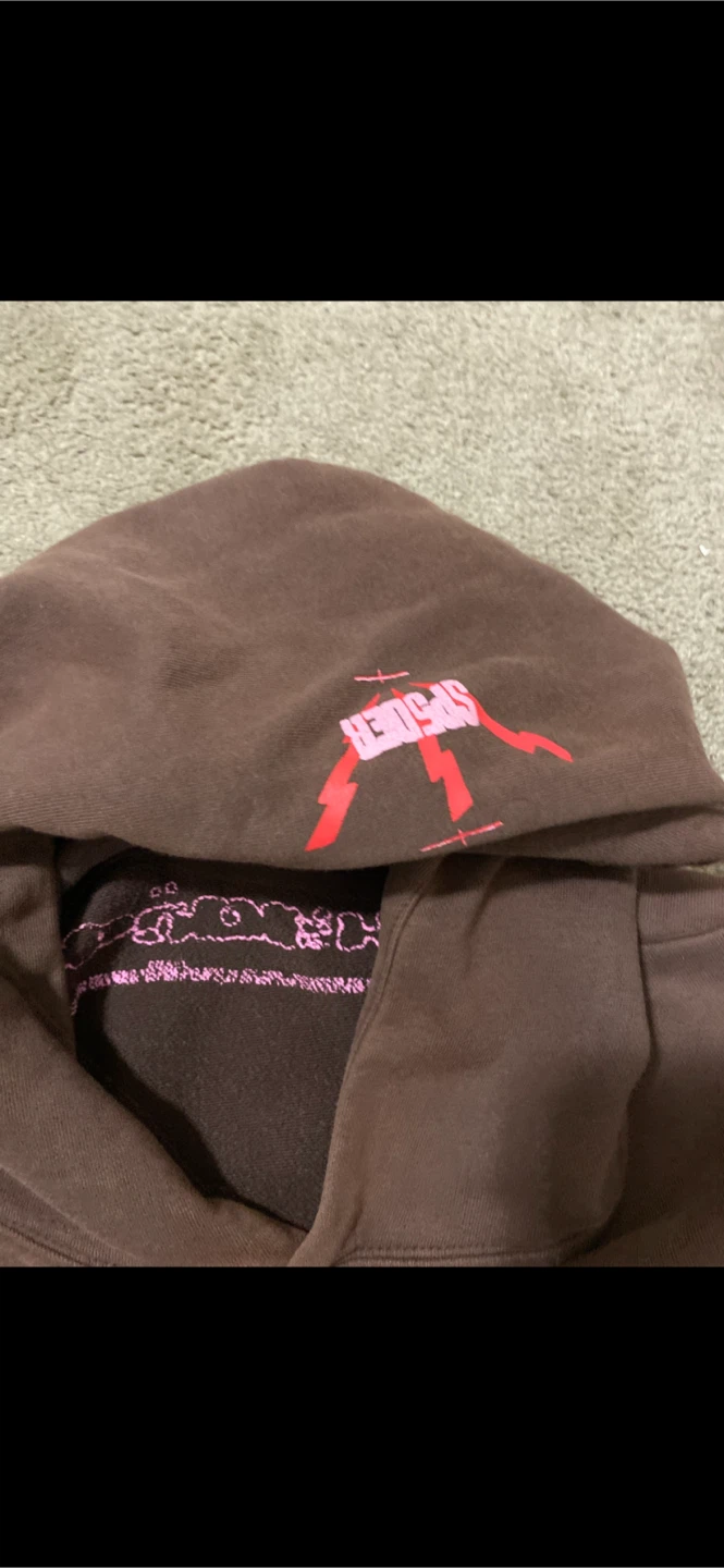Brown Sp5der 555 hoodie - photo 3