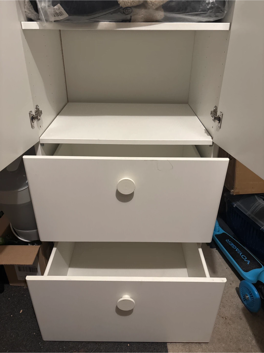 White Wardrobe with Drawers - photo 3