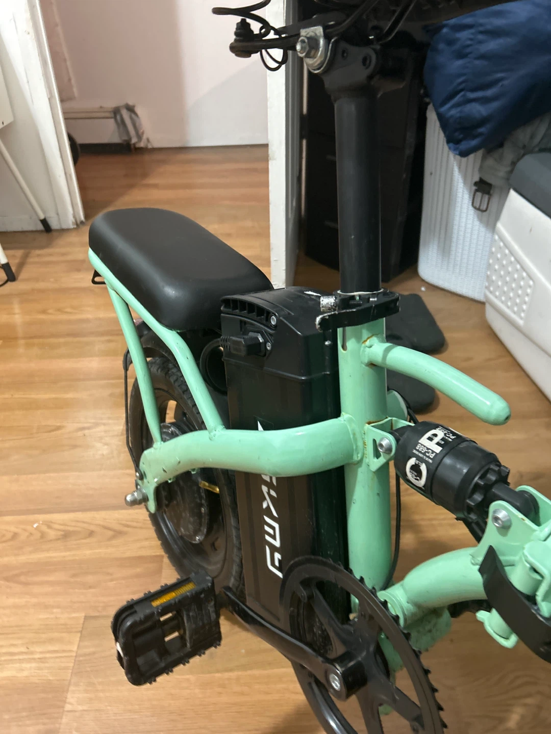 ASKMY Electric Folding Bike - Mint Green - photo 3