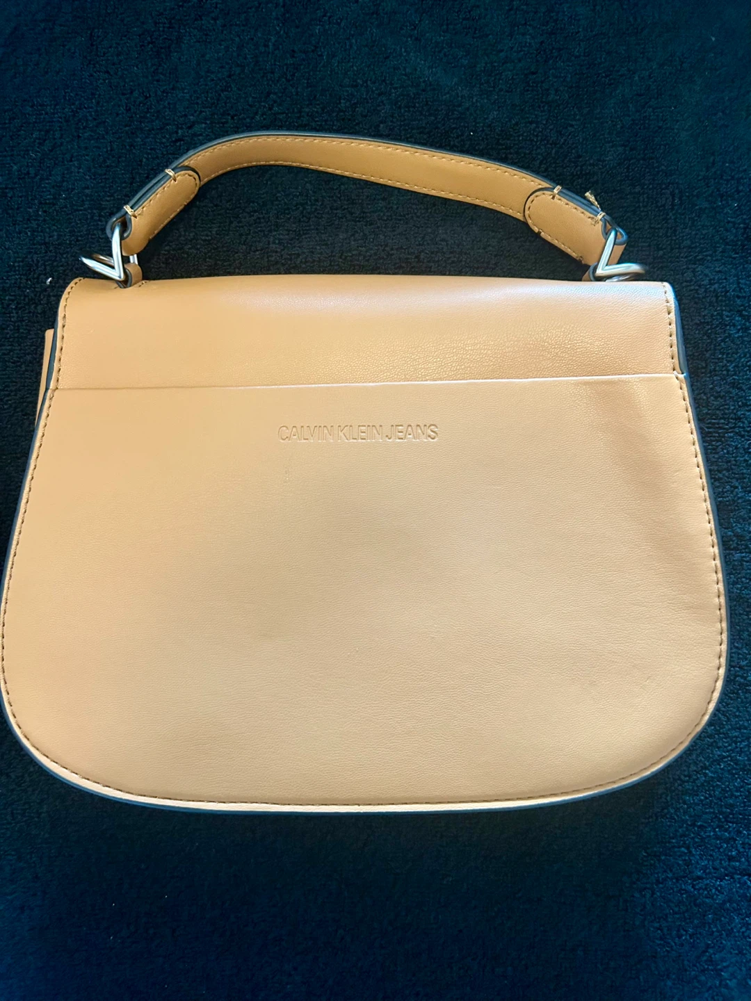 Calvin Klein Jeans Tan Leather Shoulder Bag - photo 2