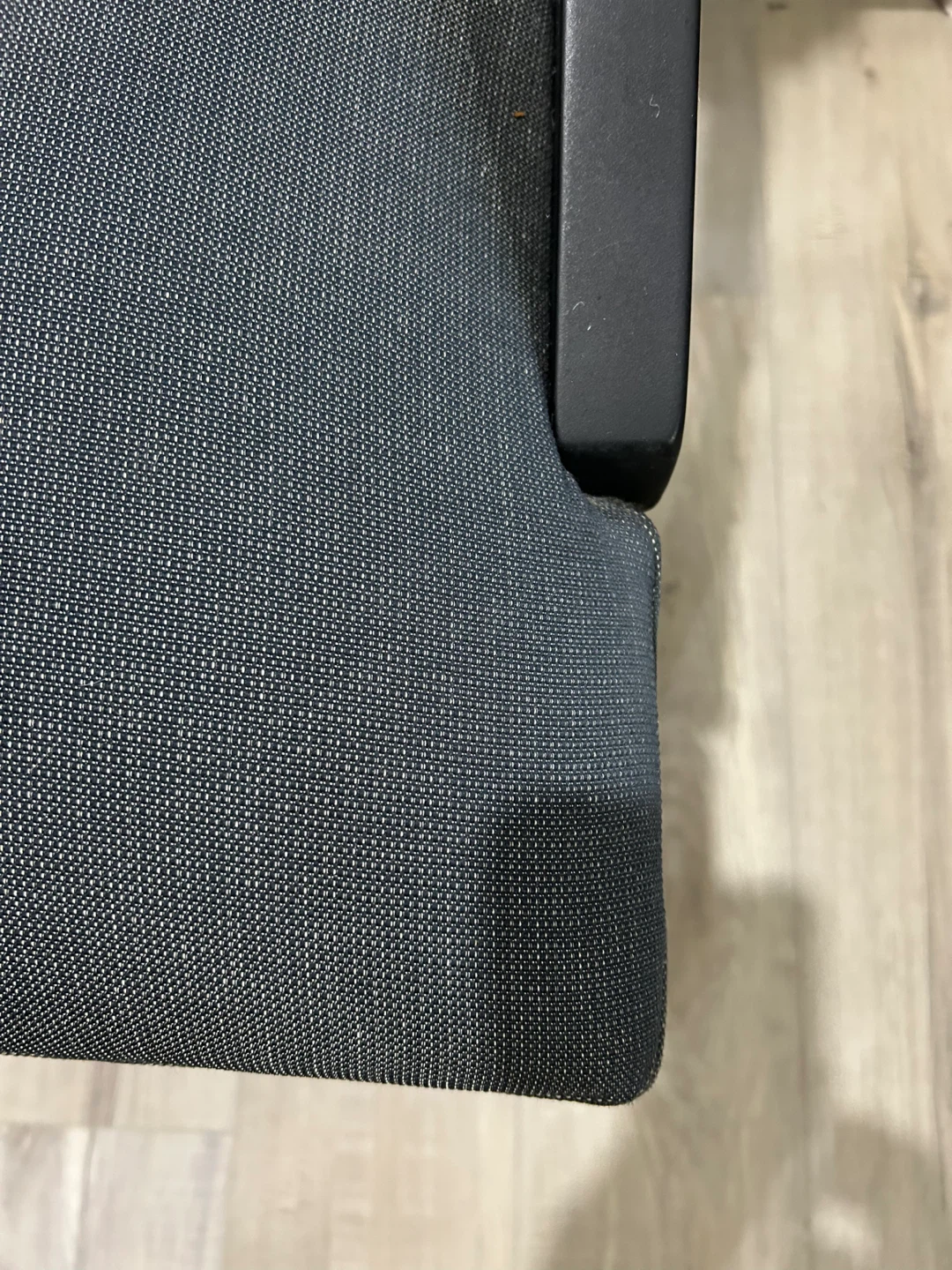 Set of 4 Black Wood Dining Chairs with Navy Upholstery - photo 5
