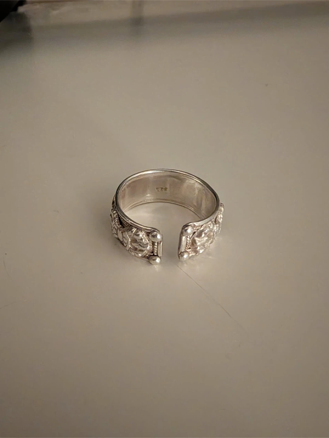 Sterling silver Ring with Decorative Engraving - photo 4