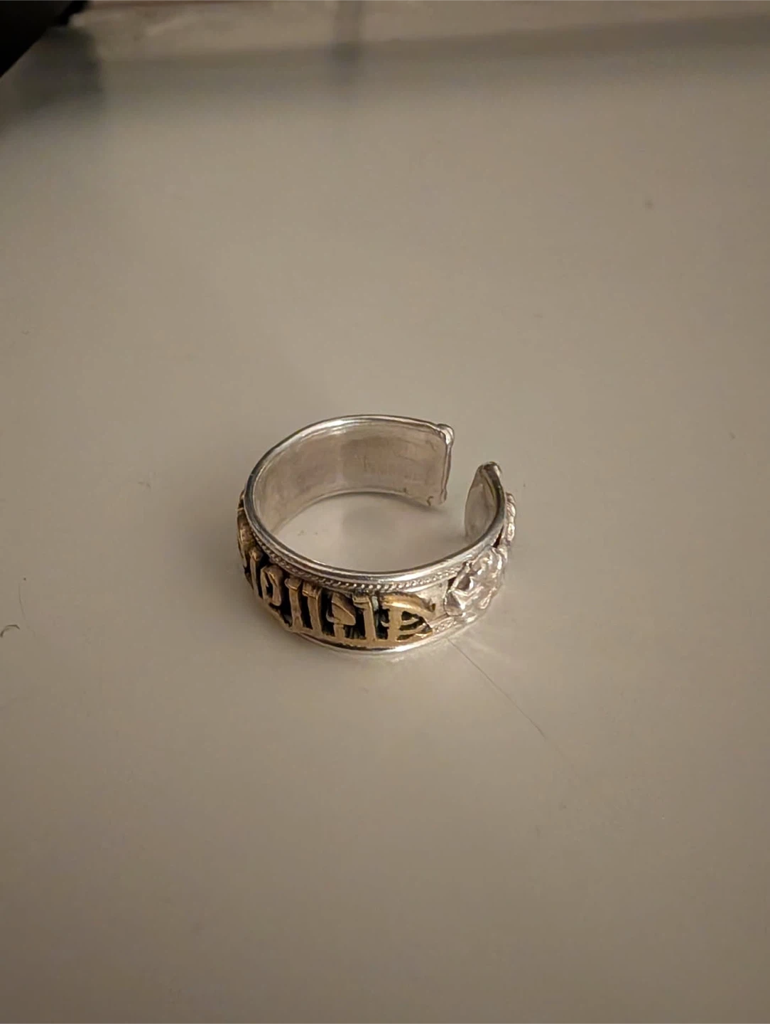Sterling silver Ring with Decorative Engraving - photo 2