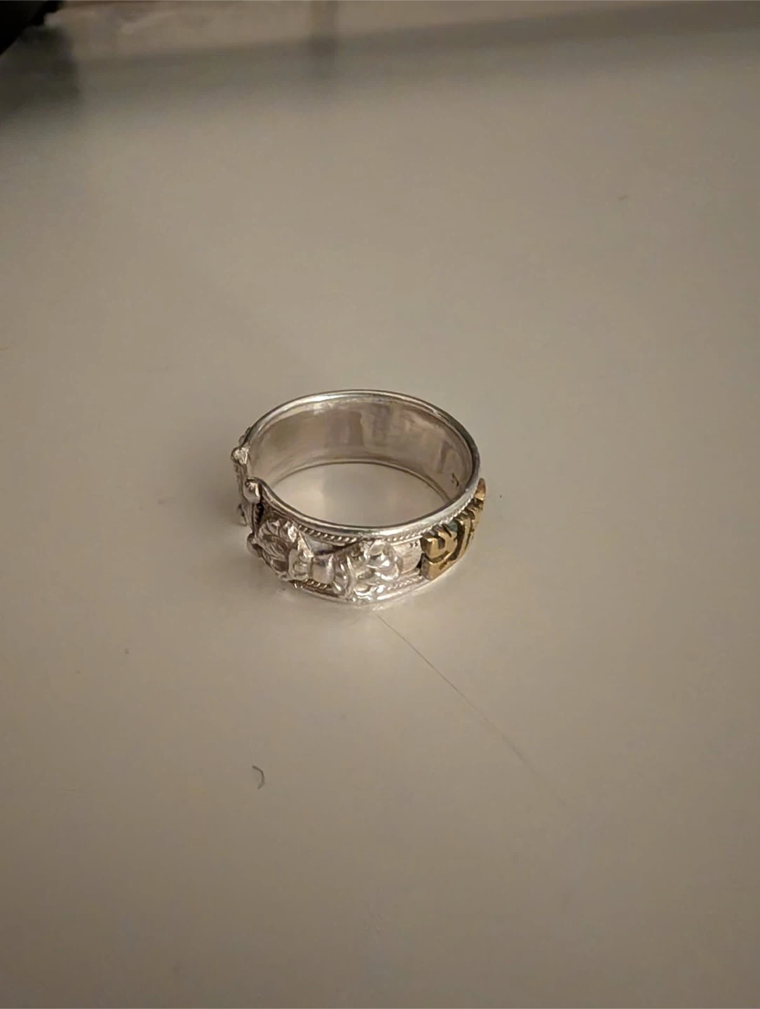 Sterling silver Ring with Decorative Engraving - photo 3
